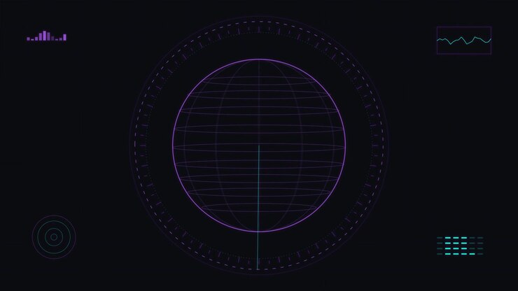 Digital Radar Interface With Rotating Scanning Line