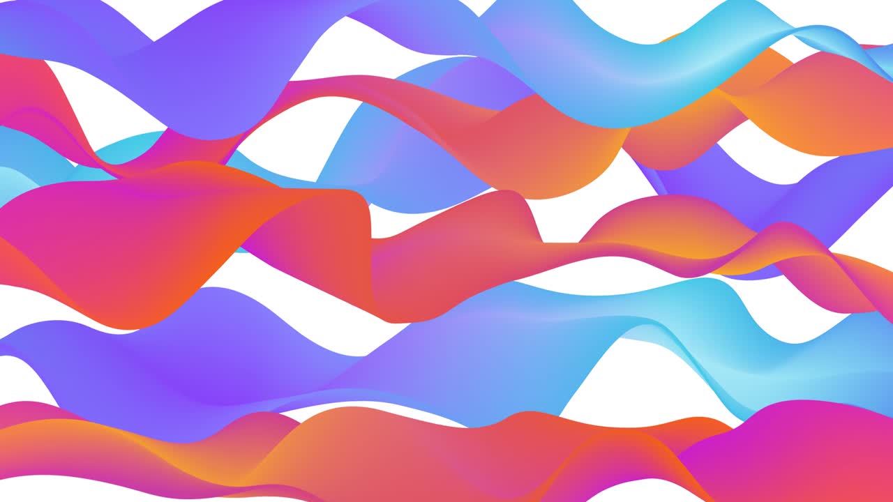 Abstract Gradient Seamless Looped Animation Background. flowing Fluid waves, stripes. glow gradient. Screensaver. bright colors animated stock footage. live Wallpaper, Liquid beautiful Pattern