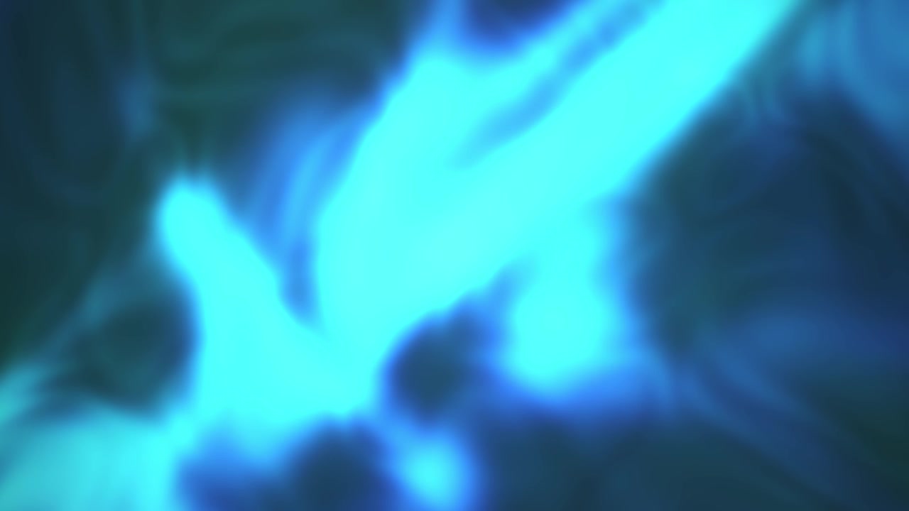Dynamic Abstract Blue and Cyan Glowing Liquid Background