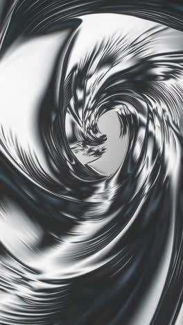 abstract metallic swirling vortex