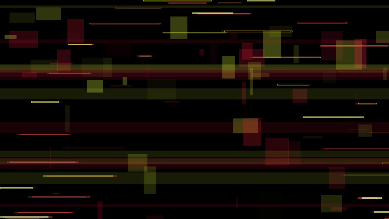 Abstrakt digitaler Glitch-Hintergrund mit sich bewegenden geometrischen Formen