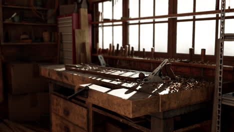 old fashioned rusty carpenters tools