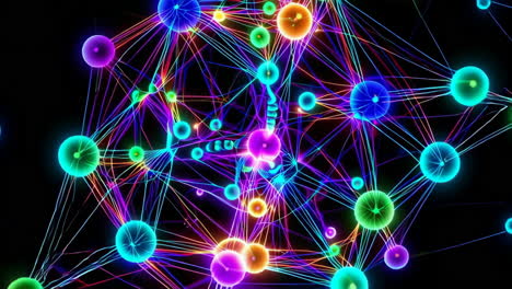colorful abstract network visualization