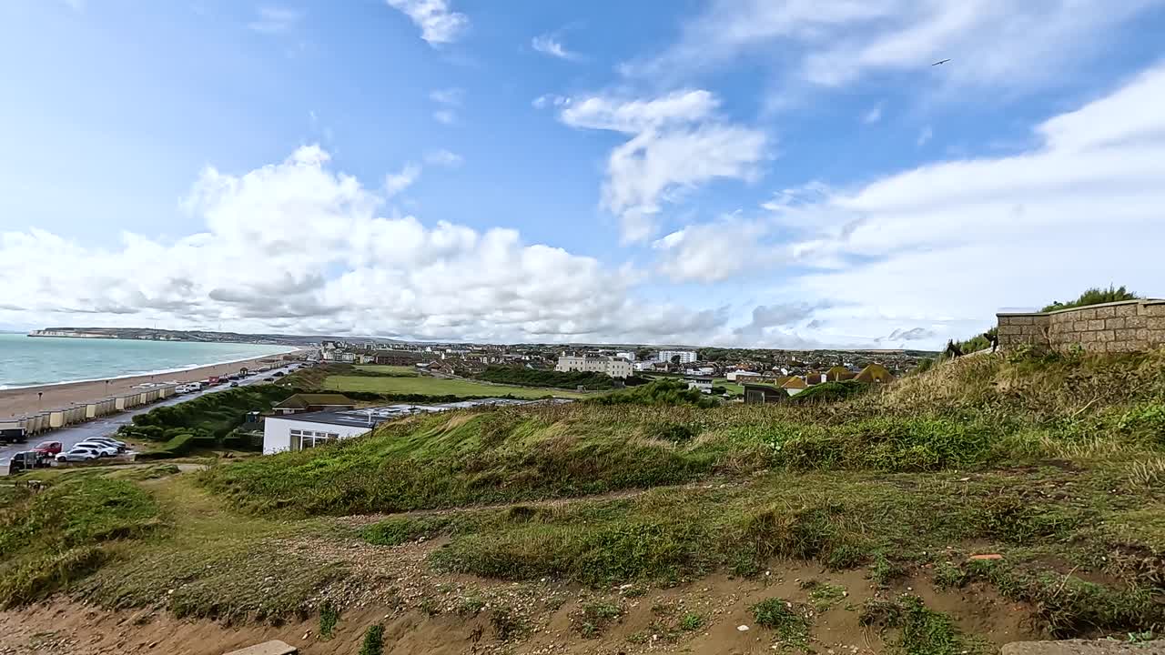 브라이튼과 호브 해안의 파노라마 풍경