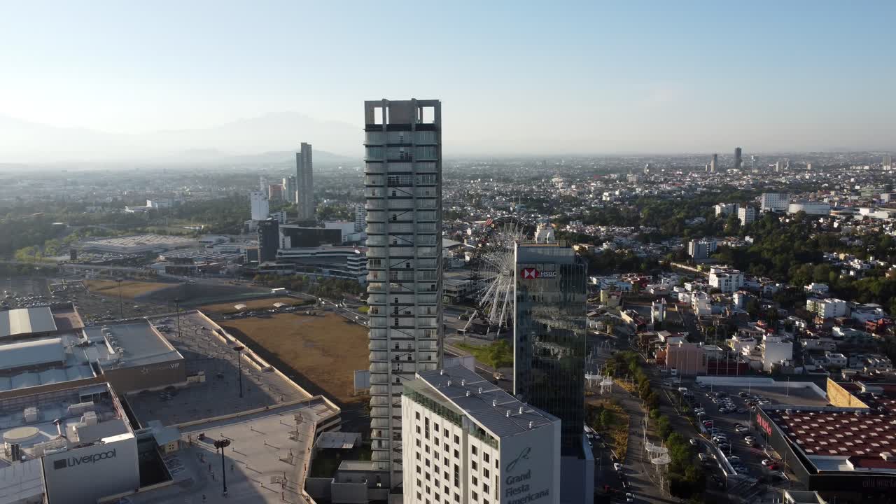 vista aerea del area de angelopolis puebla