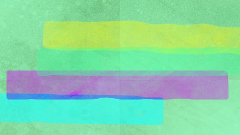 animation of pastel coloured stripes, on surf green background