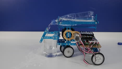 bottle-based water carrying robot