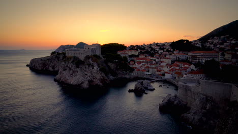 fort lovrijenac and wall of dubrovnik, croatia.