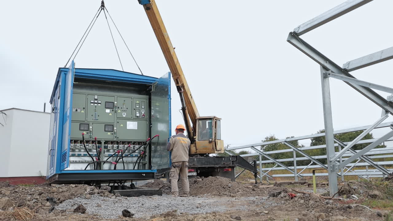Solar Panel Installation with Transformer