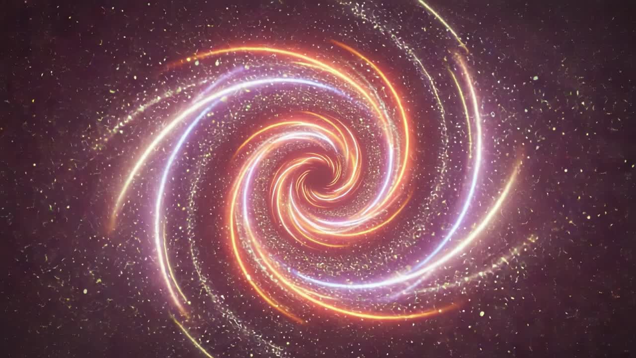 A Captivating Cosmic Spiral: Exploring the Mysteries of a Vibrant Galactic Swirl Filled with Stars and Light in an Expansive Universe