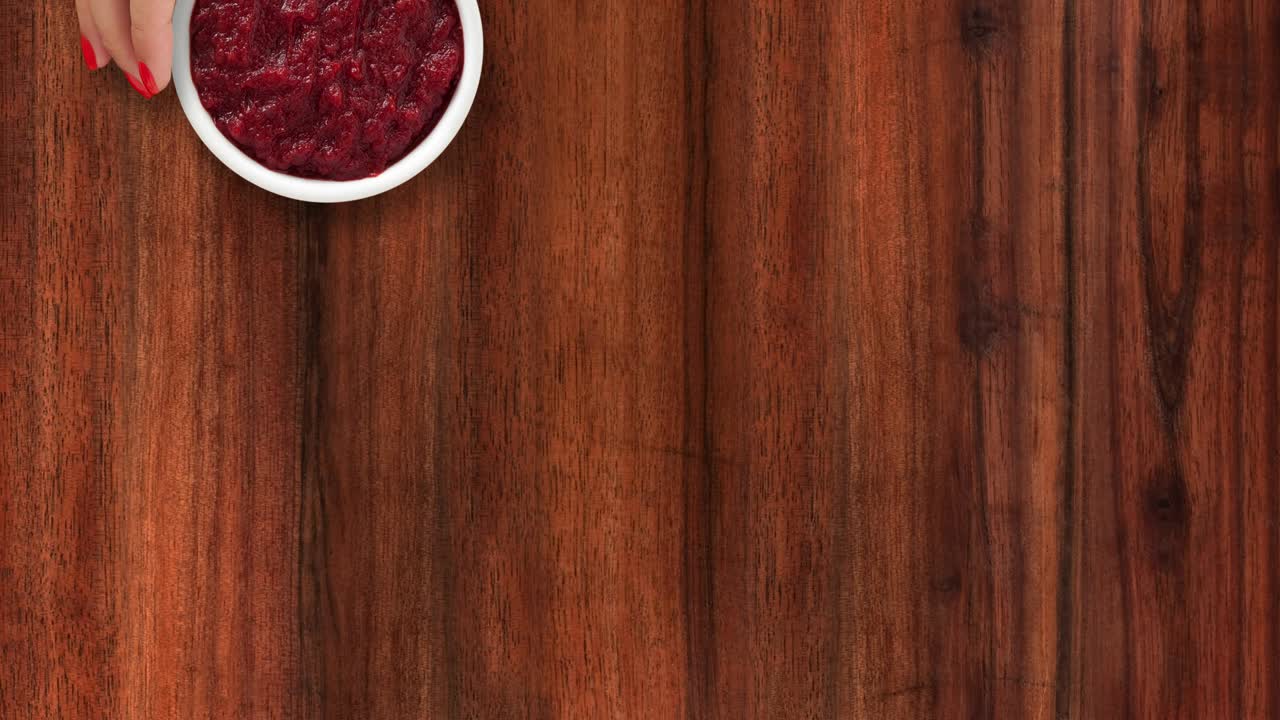 Offering beet puree