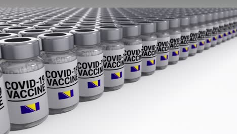 covid-19 vaccine bottles bosnia and herzegovina