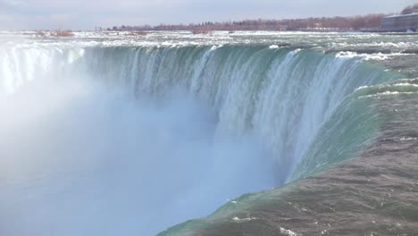 niagara falls slow motion in winter