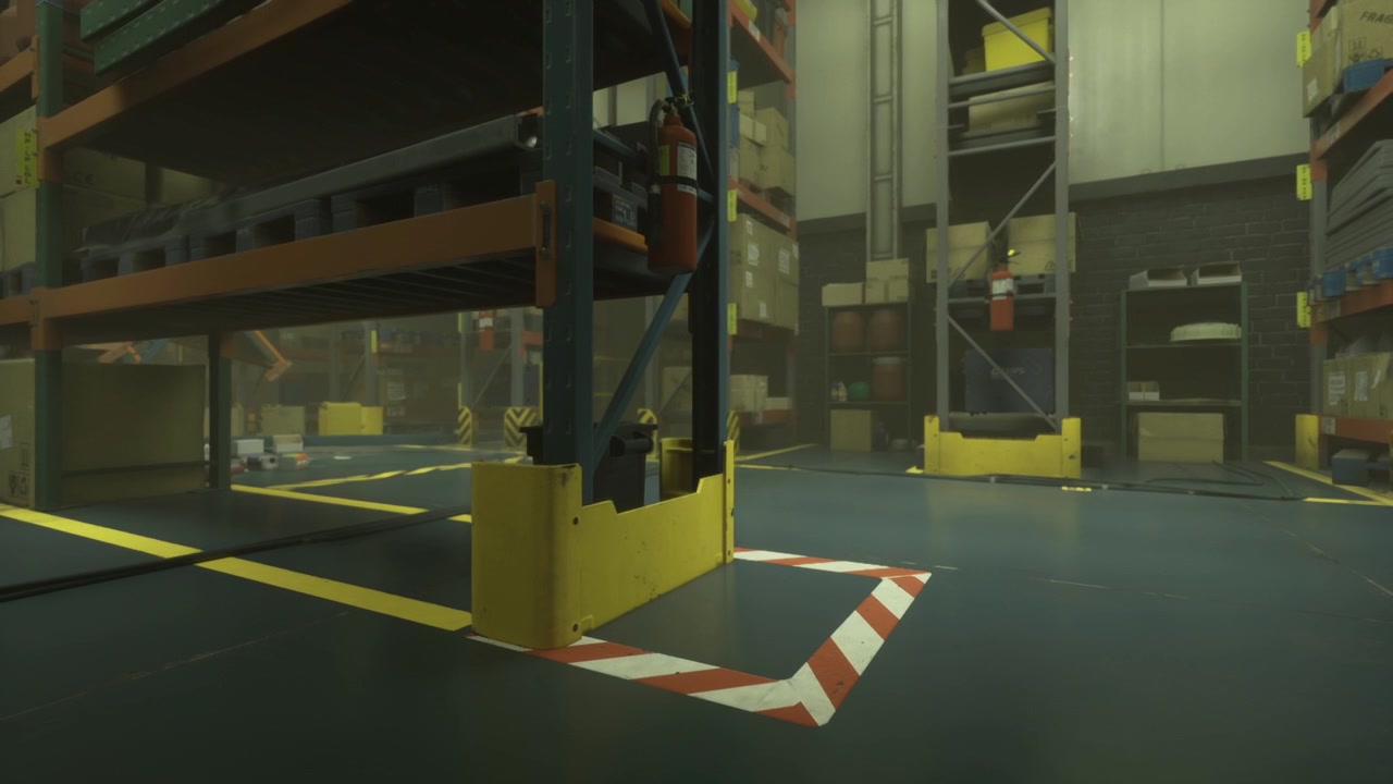 Warehouse interior filled with shelves of goods and a calm atmosphere