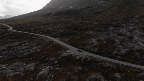 the trollstigen road aerial landscapes in norway