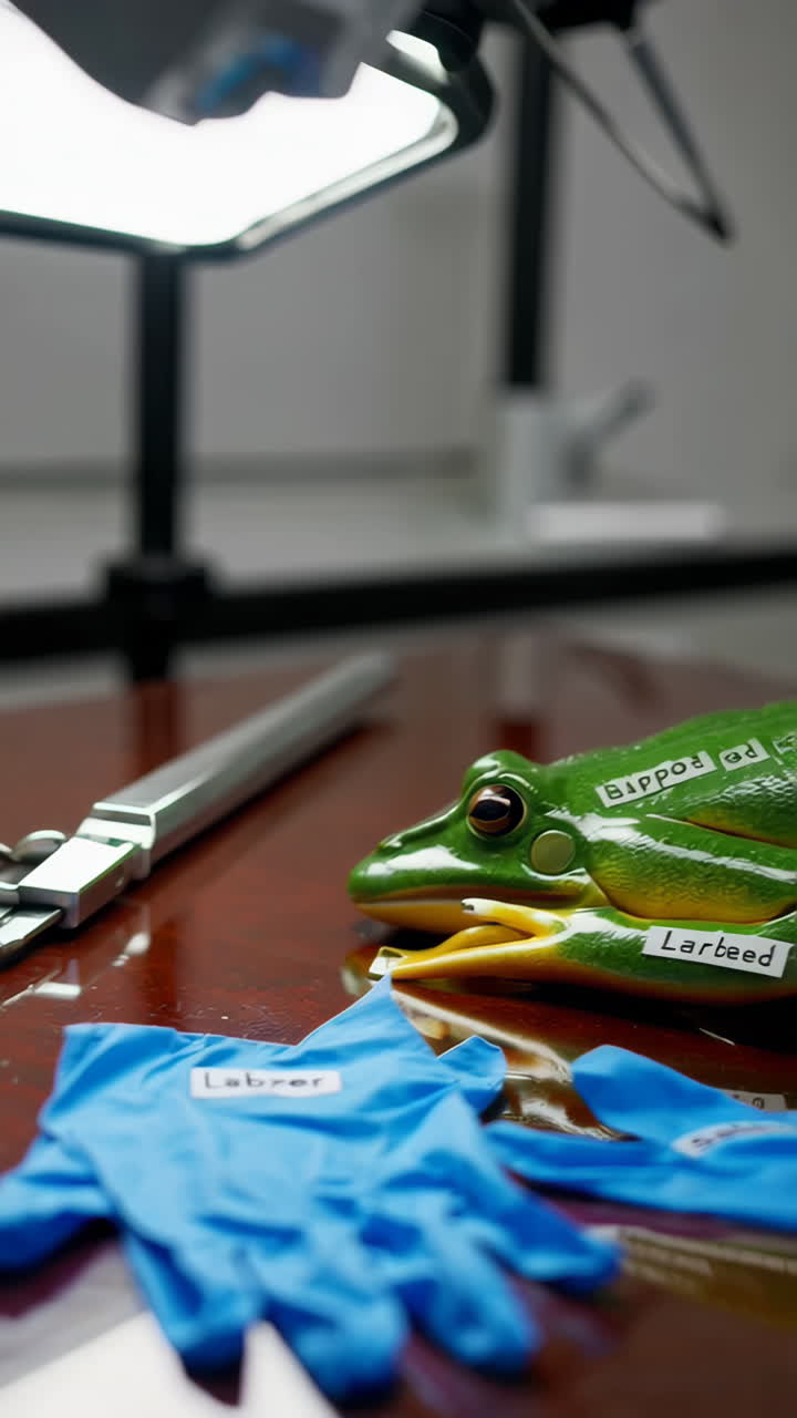Frog Dissection Lab Setup