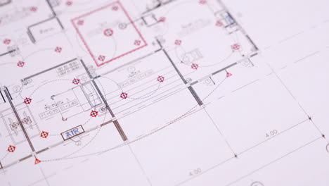 Detail of architecture design blueprint house plan