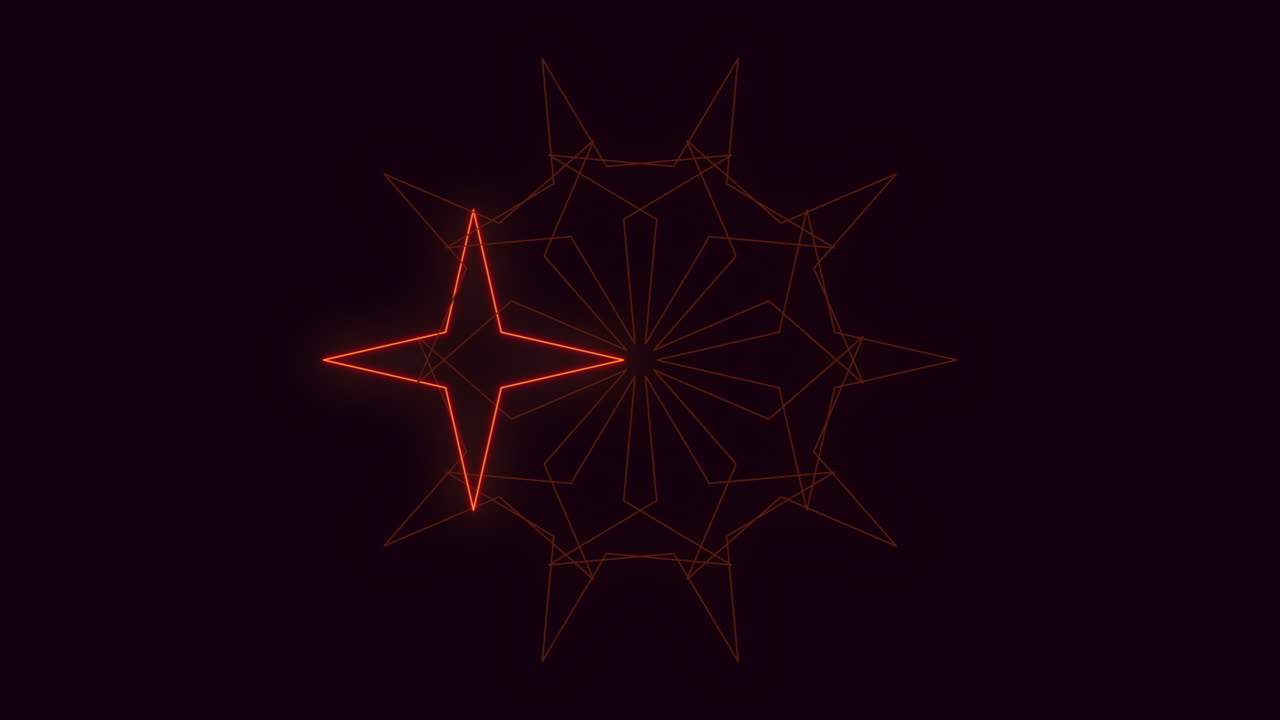 Red stars pattern on black gradient