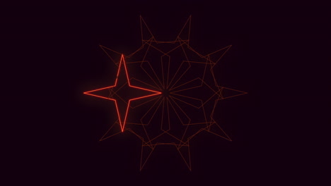 Patrón-De-Estrellas-Rojas-En-Degradado-Negro