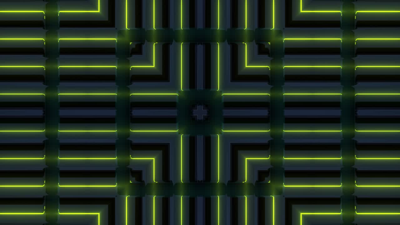 Dark Neon Geometric Pattern