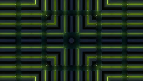 dark neon geometric pattern