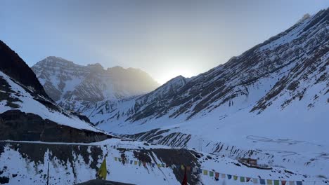 majestic mountain landscape of spiti valley in himachal pradesh, india at winter