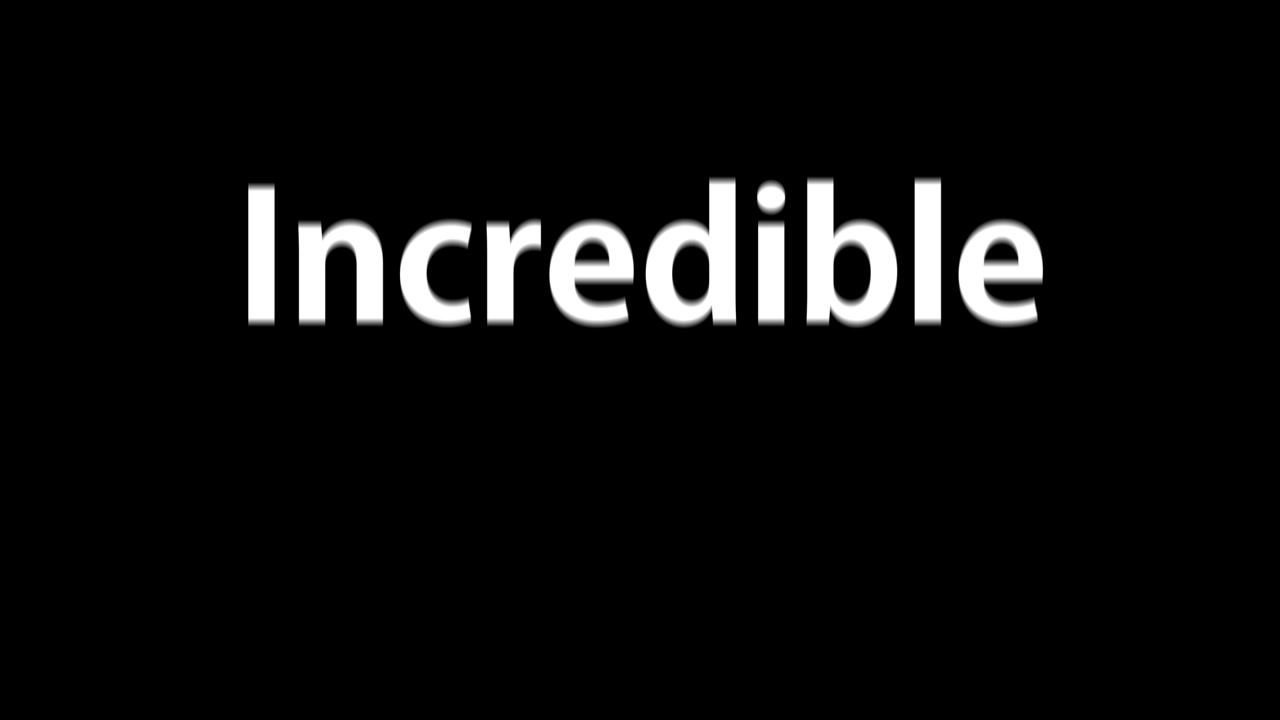 Incredible text animation message motion graphics