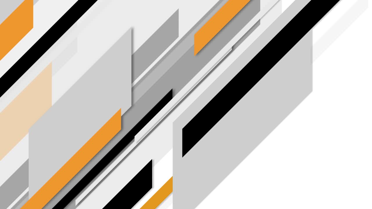 Abstract orange/black lines loop