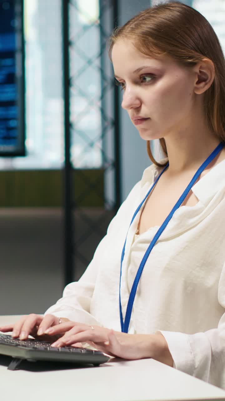 Vertical video Junior developer optimizing performance using AI LLM chatbot