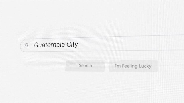 Searching for Guatemala City on Internet browser