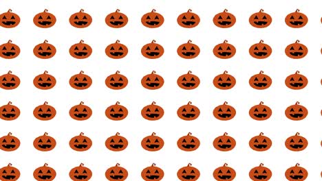 el bucle de fondo de movimiento de la calabaza de halloween
