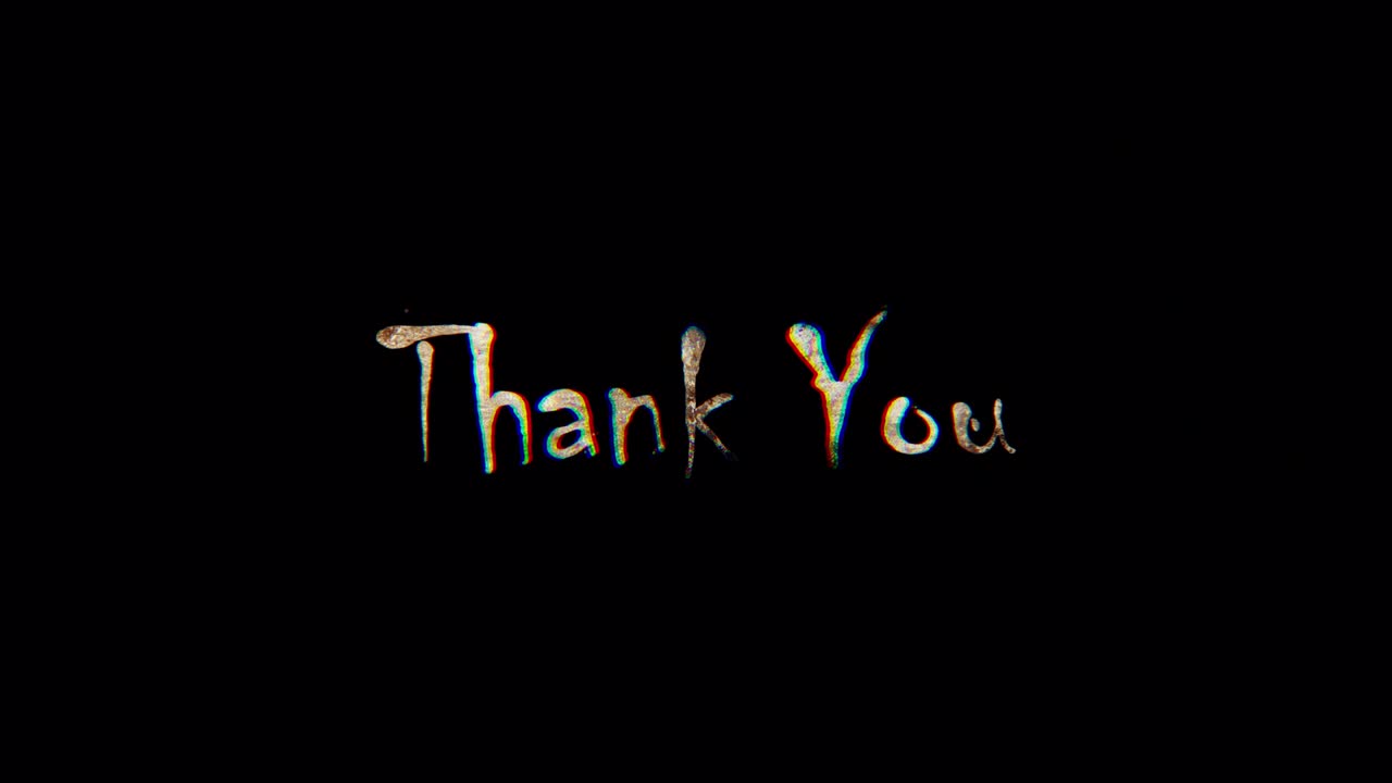 Burn text of Thank you word. The golden shine lighting of Thank you word loop animation promote advertising concept isolate using QuickTime Alpha Channel ProRes 4444.