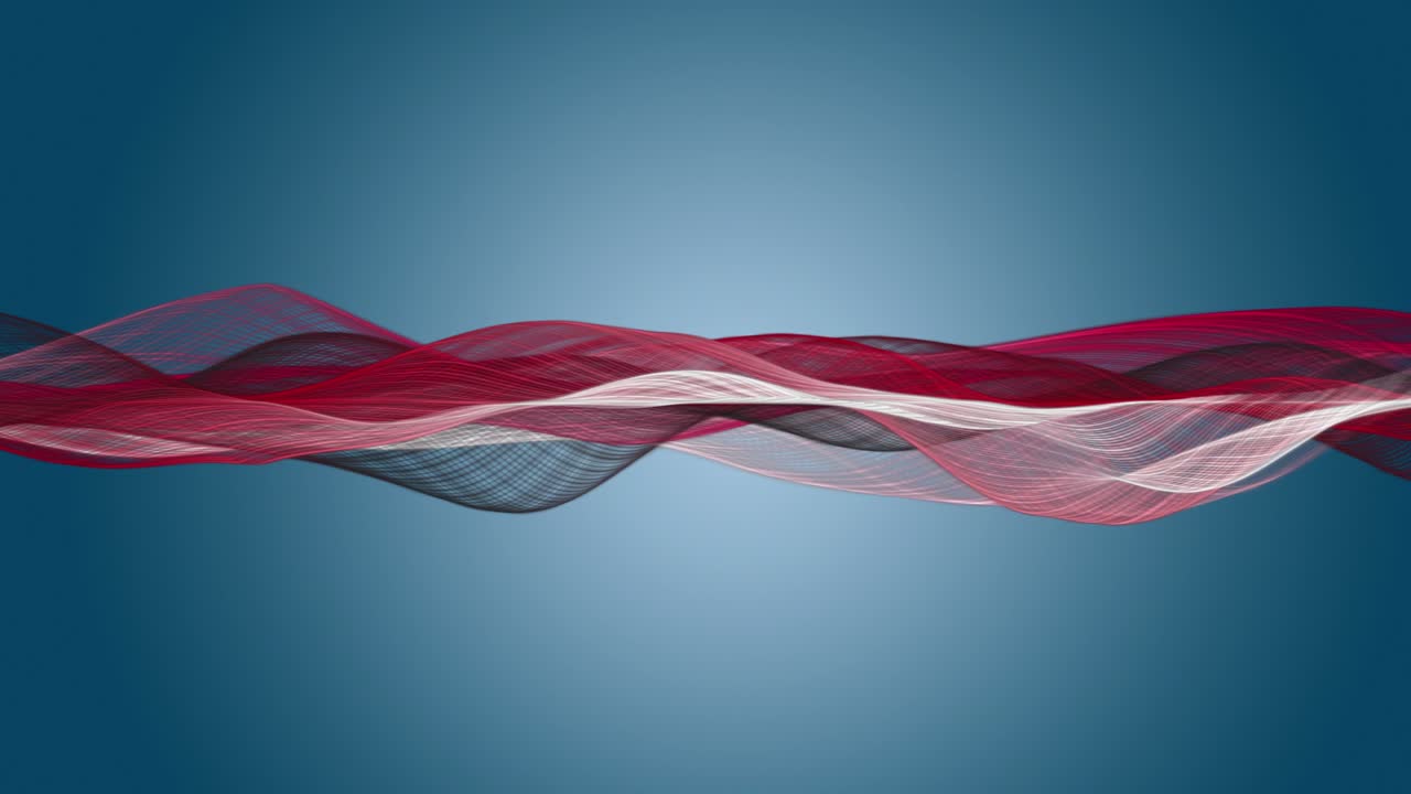 Fantastic animation with particle wave object in slow motion, 4096x2304 loop 4K