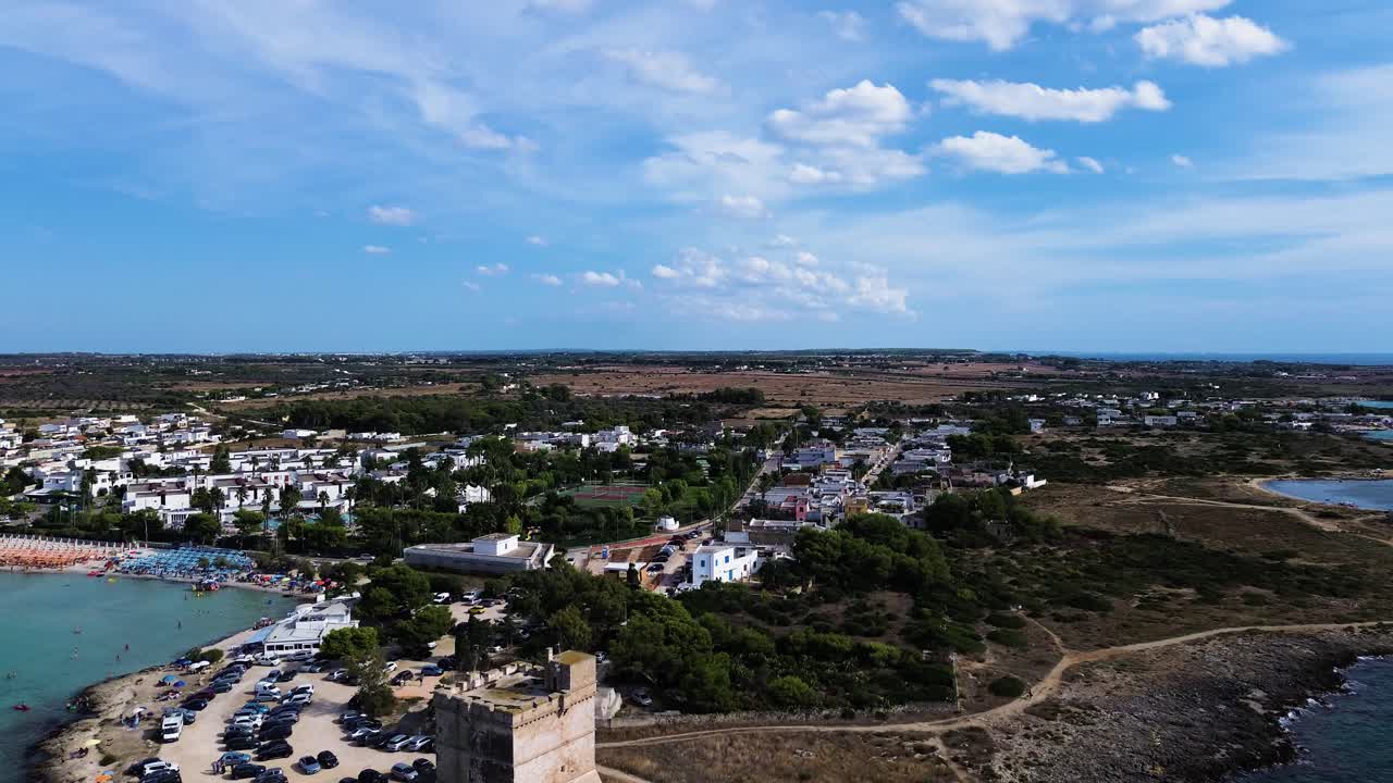 Fortezza simbolo e località balneare d'Italia, vista aerea