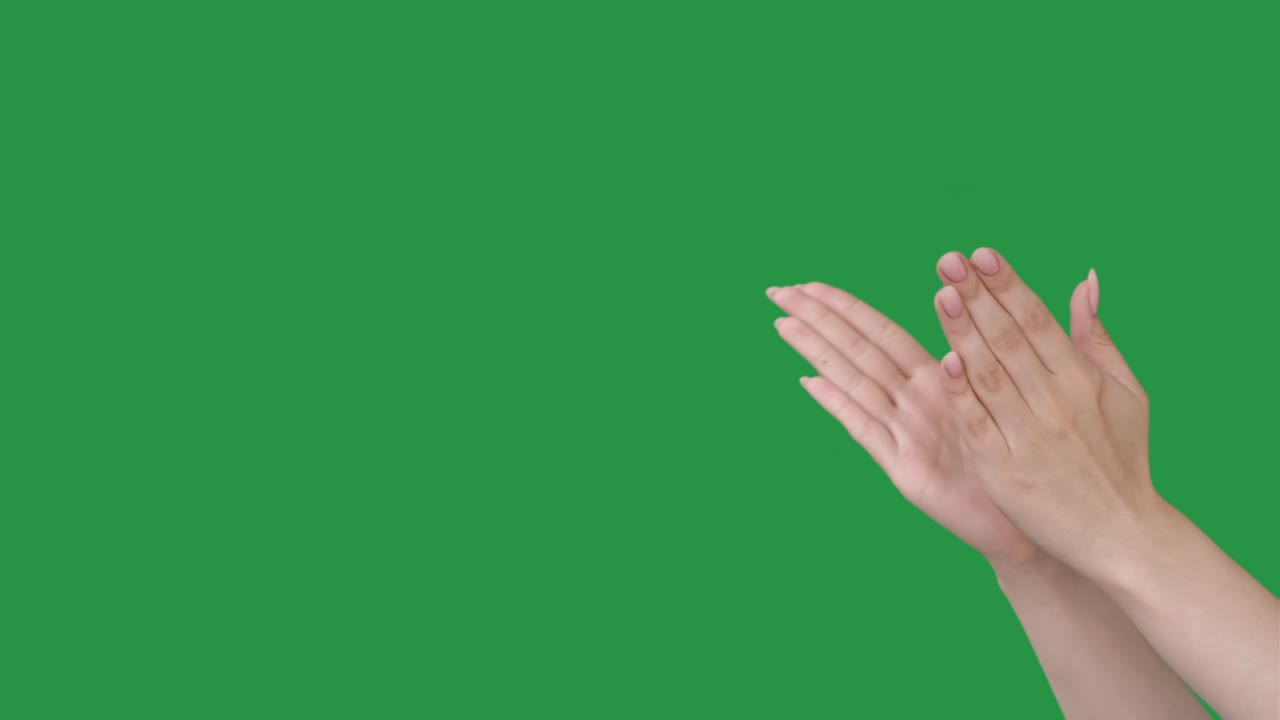 흥미진진한 박수 놀라움 기다리는 손 박수