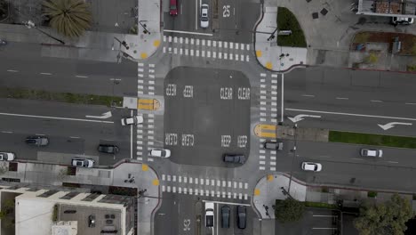 From a bird&#039;s eye view on a serene, Saturday morning after the rain, this still drone shot provides an uncommon perspective of the crossing at University and Sacramento Street in Berkeley, CA