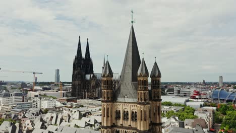 cologne, germany: cityscape with historical landmarks