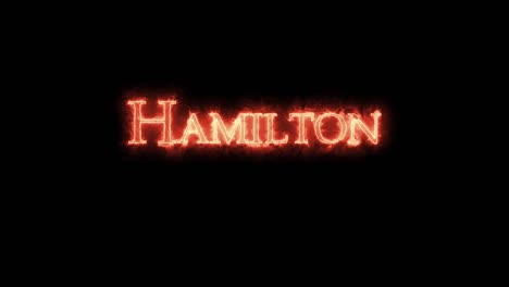 hamilton written with fire. loop