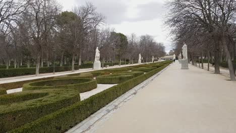 most famous recreation park in madrid - the retiro park