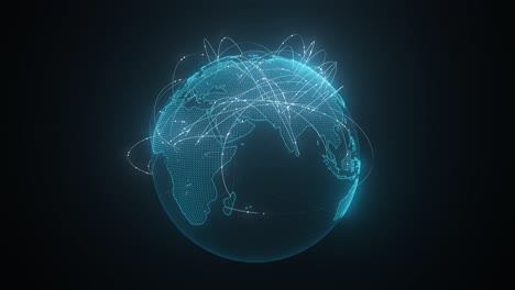 world map - global connections