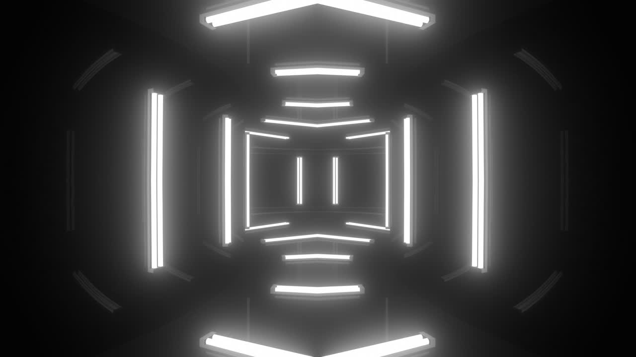 el túnel de neón futurista