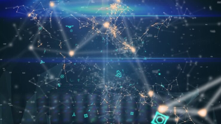 Network of connections and data processing