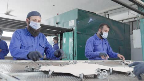 leather factory workers