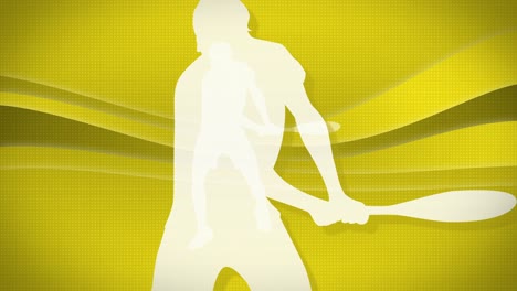 tennis player's silhouette [loop]