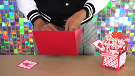 Red envelope for valentine's day, custom made paper crafts