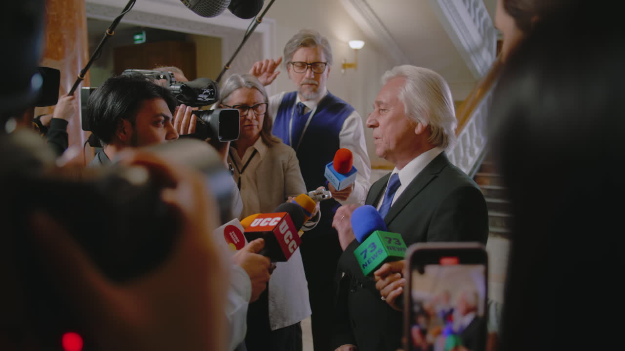 Press Conference with a Politician