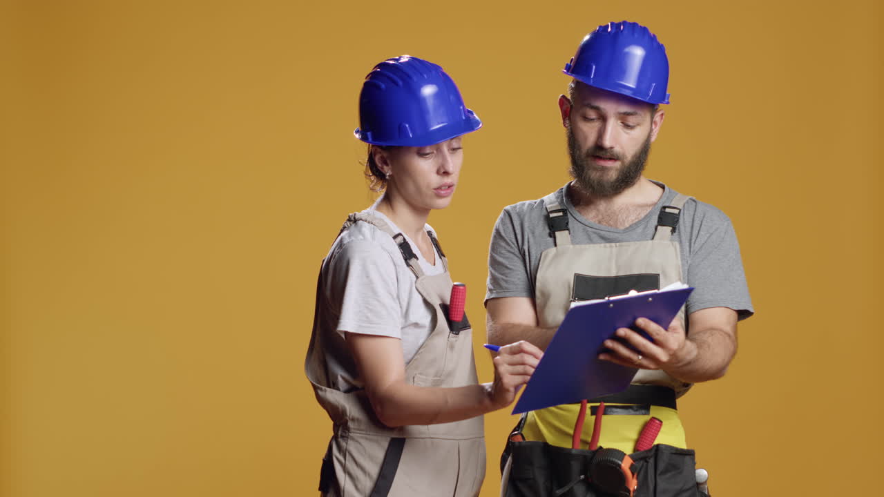 Team of construction workers planning redevelopment