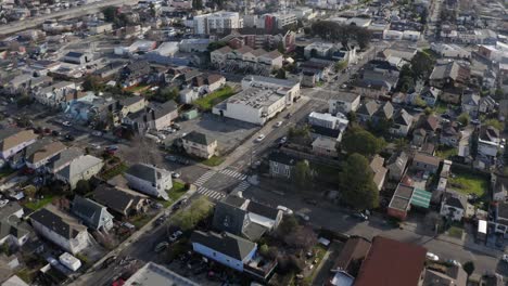 San-Francisco-suburb-to-mountains-dolly-up-4k-aerial