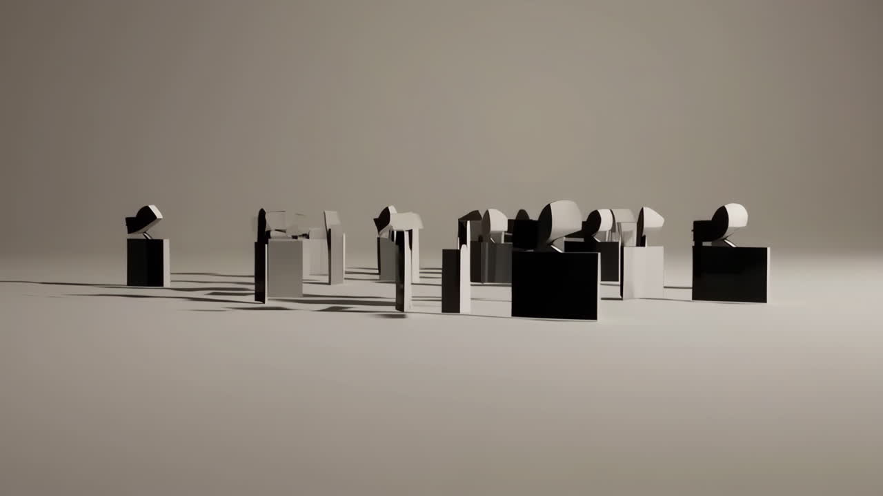 추상적인 3d 기하학적 모양