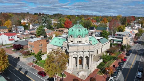 biblioteca handley en el centro de winchester, va